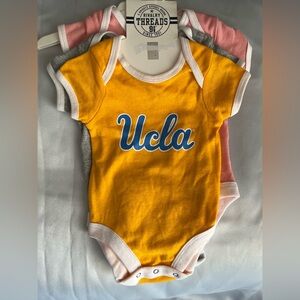 NCAA UCLA Bruins Infant Girls' 3pk Bodysuit